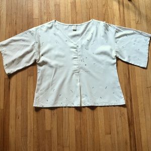 Smoking Lily linen top